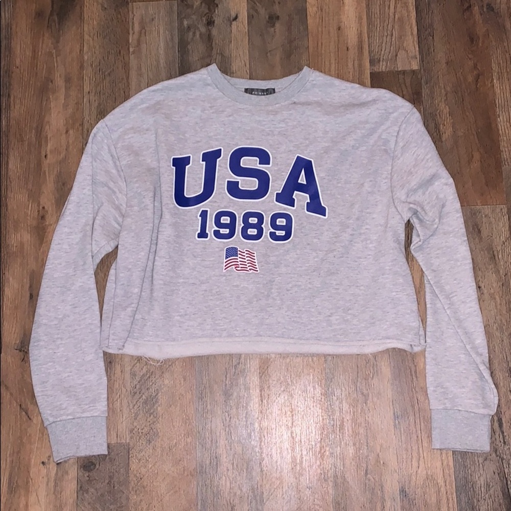 Cropped sweatshirt